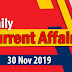 Kerala PSC Daily Malayalam Current Affairs 30 Nov 2019