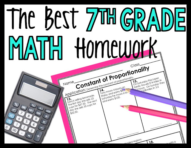 The best 7th grade math homework