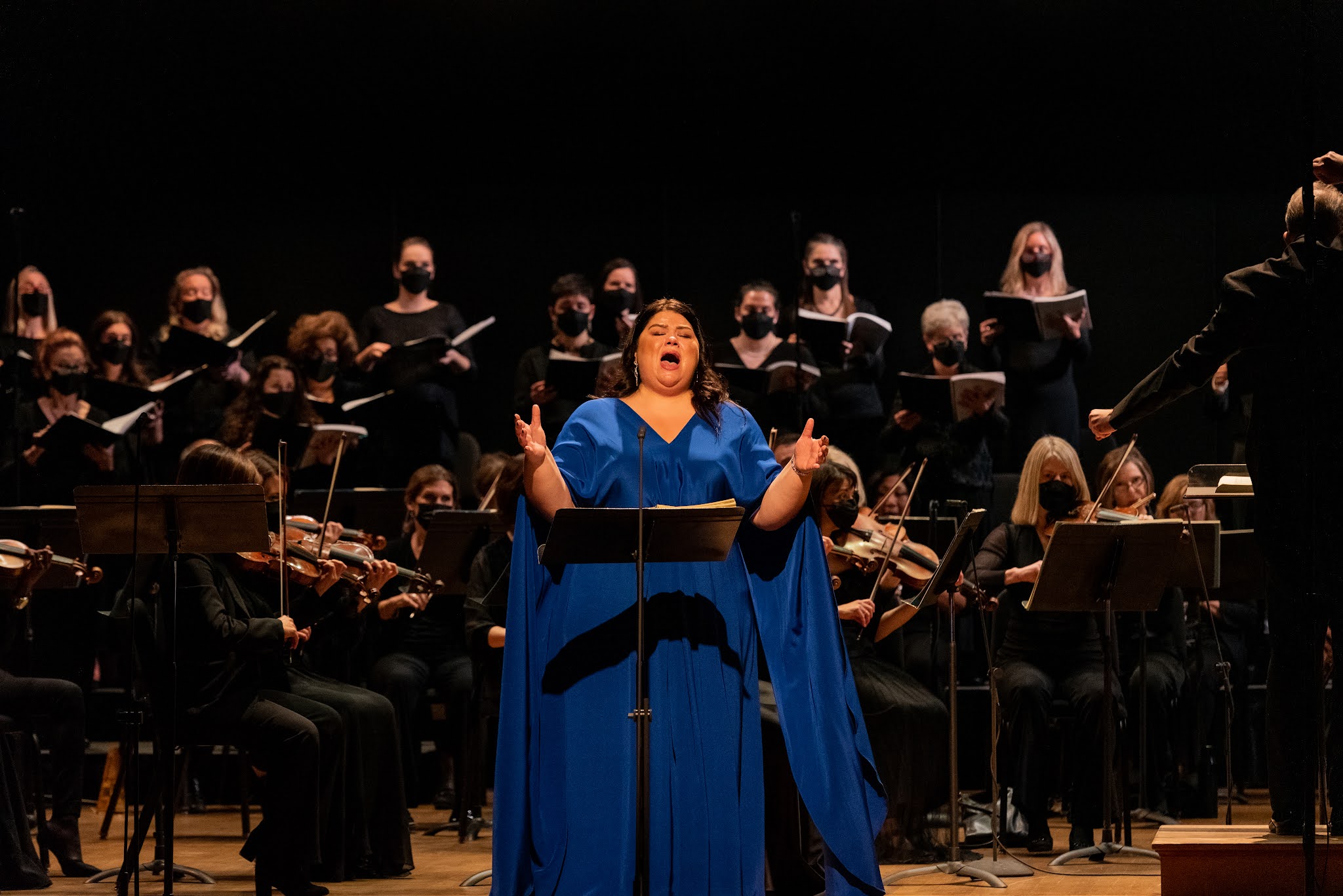 IN REVIEW: soprano LEAH CROCETTO as Anna in Washington Concert Opera's performance of Gioachino Rossini's MAOMETTO SECONDO, 21 November 2021 [Photograph by Caitlin Oldham, © by Washington Concert Opera]