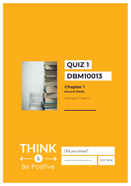 Quiz 1 DBM10013 Engineering Mathematics 1 - Engineering 