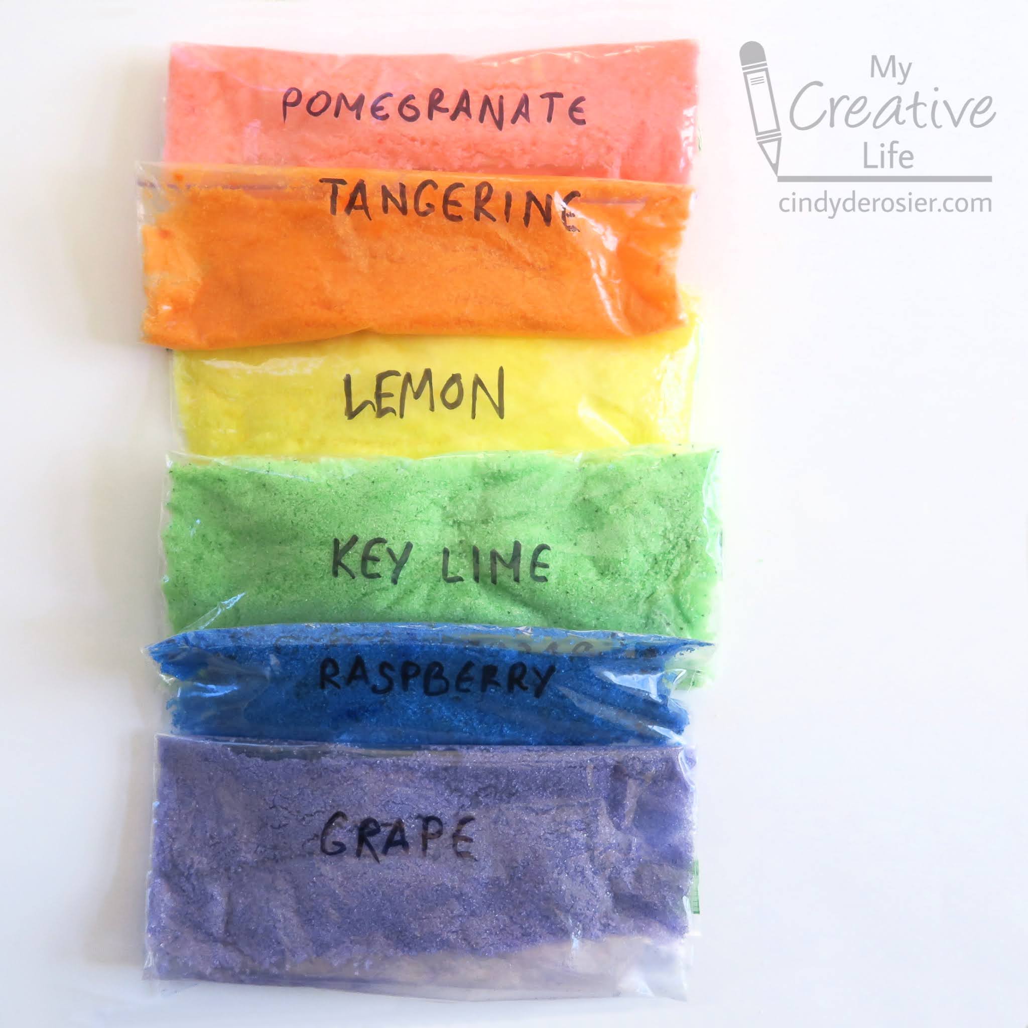 Cindy deRosier My Creative Life DIY Flavored Sanding Sugar