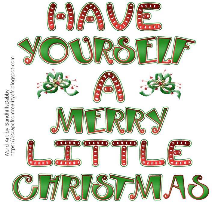 Bonniemac's psp tubes and scrapkits: christmas word art Escape From Reality Blog: FTU Christmas Word Art, Part 2 by SandhillsDebby