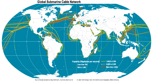 GeoGarage blog: 35 years of submarine cables in one map