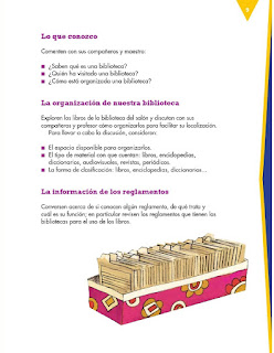 Apoyo Primaria Español 3er grado Bloque 1 lección 1 Práctica social del lenguaje 1, Elaborar el reglamento para el servicio de la biblioteca del salón 