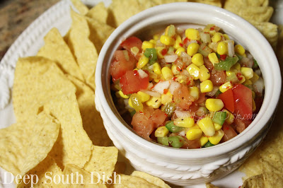 Whether you serve as a condiment alongside grilled meats, or a simple snack with tortilla or corn chips, this small batch, quick refrigerator corn relish will be a refreshing addition to the menu.