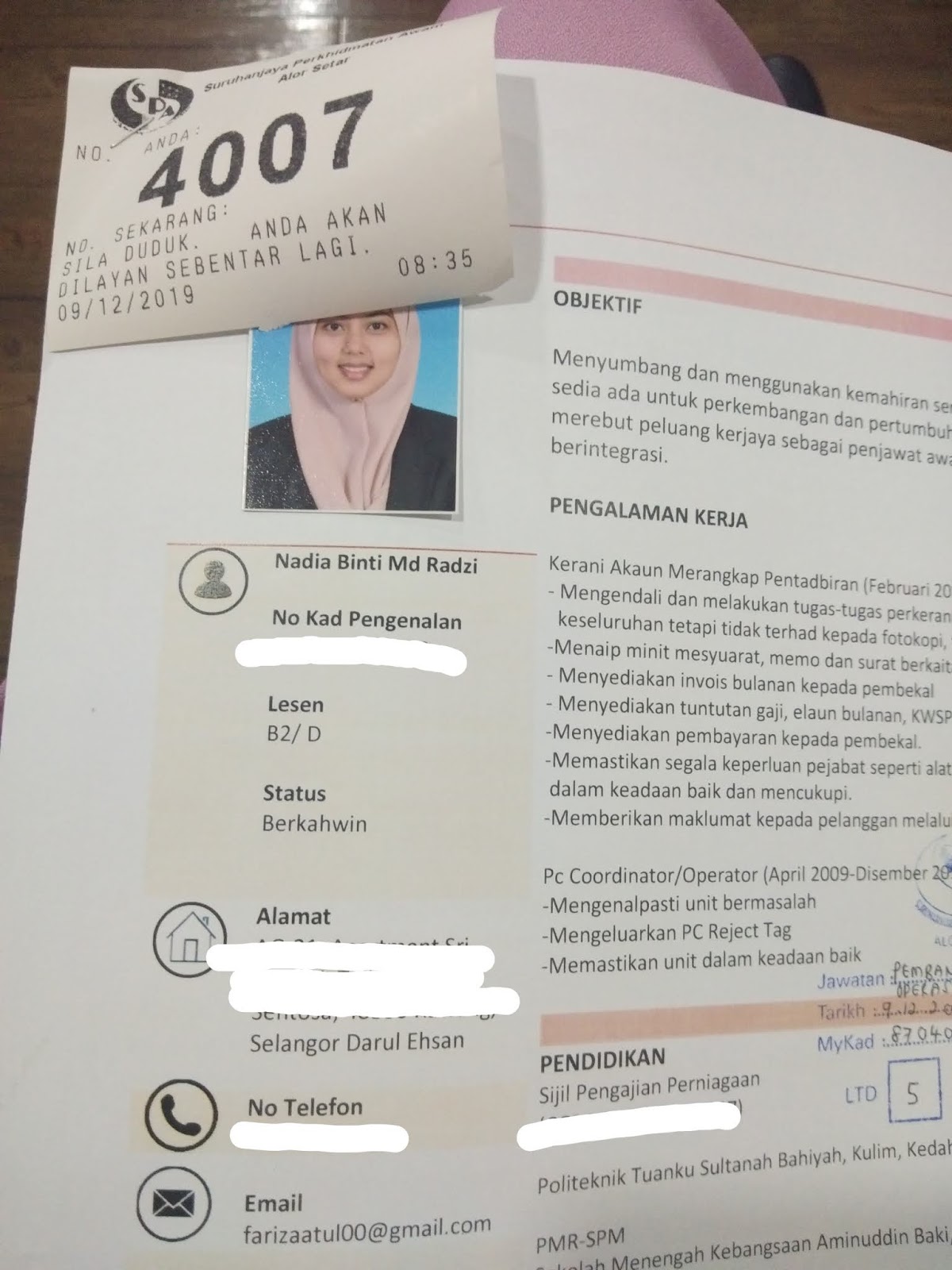 Pengalaman Menghadiri Temuduga SPA Pembantu Tadbir 