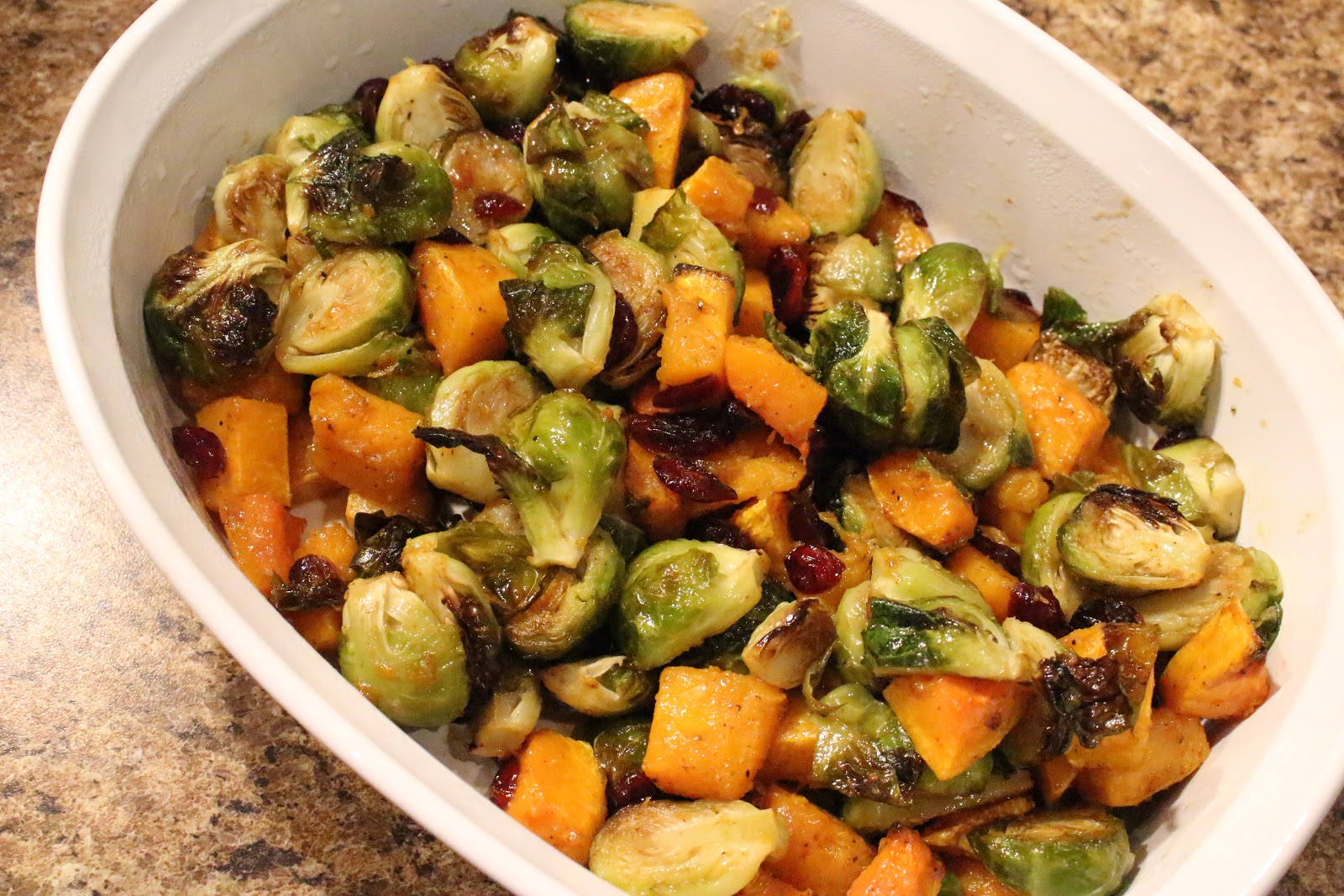 Jenn's Random Scraps Balsamic Dijon Roasted Brussels Sprouts and