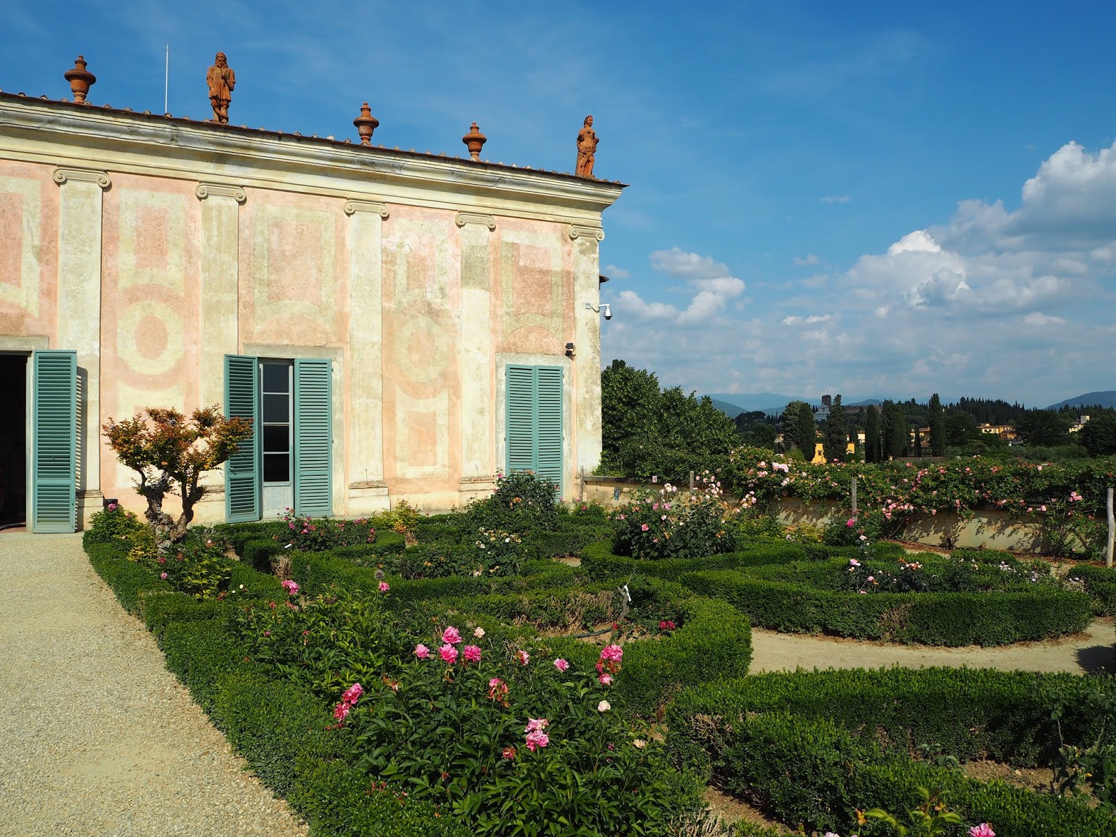 boboli gardens with rose gardens in florence