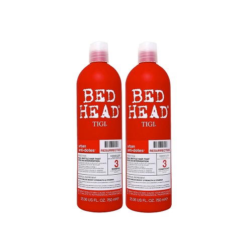 Bộ dầu gội và dầu xả phục hồi tóc hư tổn TIGI Bed Head 750ml (màu đỏ), My Pham Nganh Toc