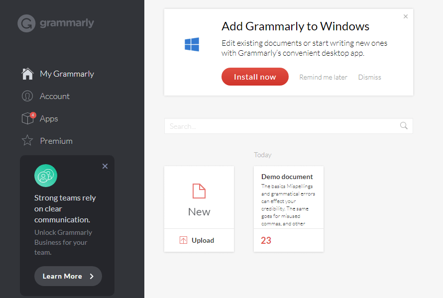 اضافة grammarly لبرنامج office