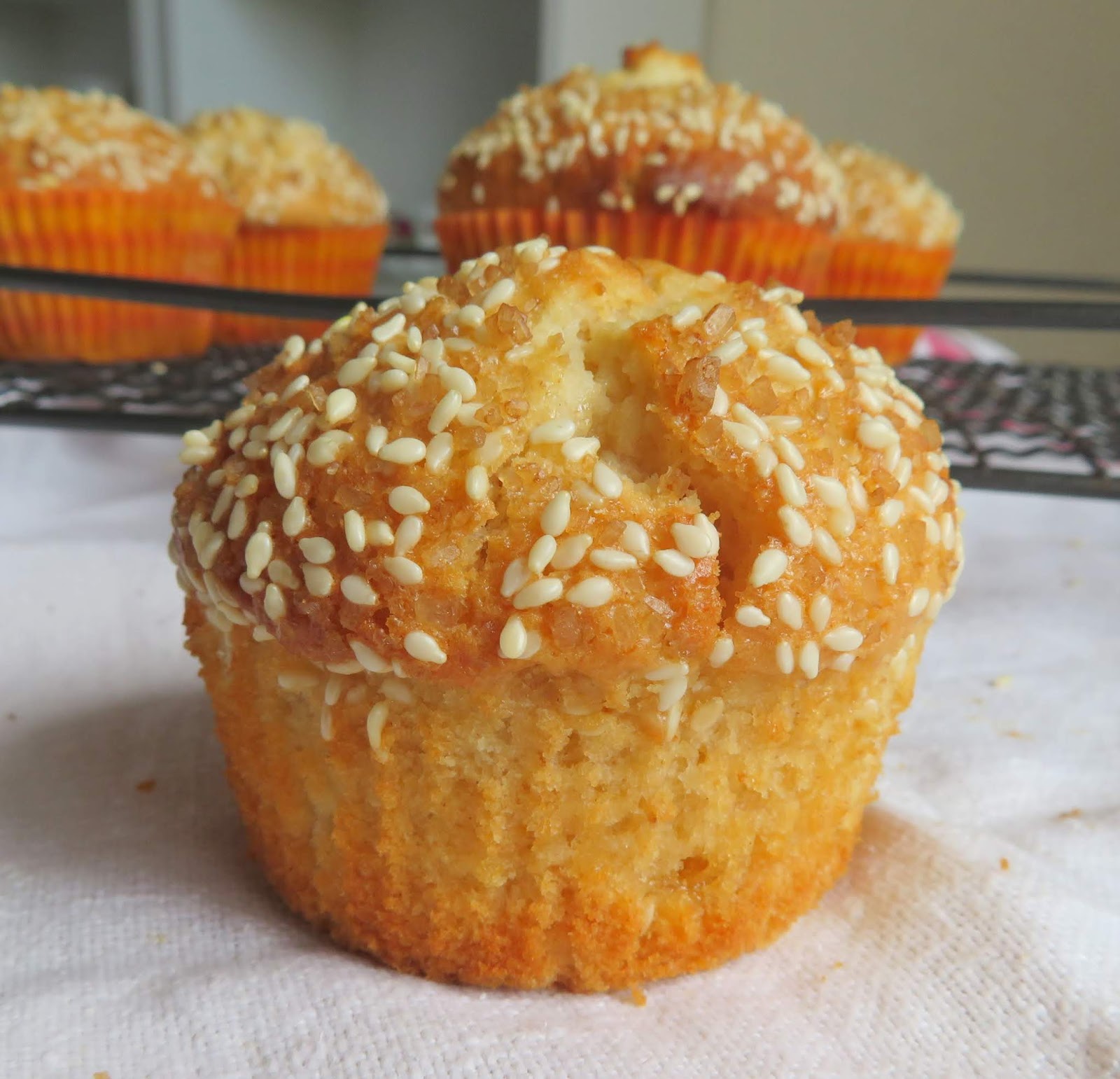 Small Batch Honey, Tahini &amp; Sesame Muffins | The English Kitchen
