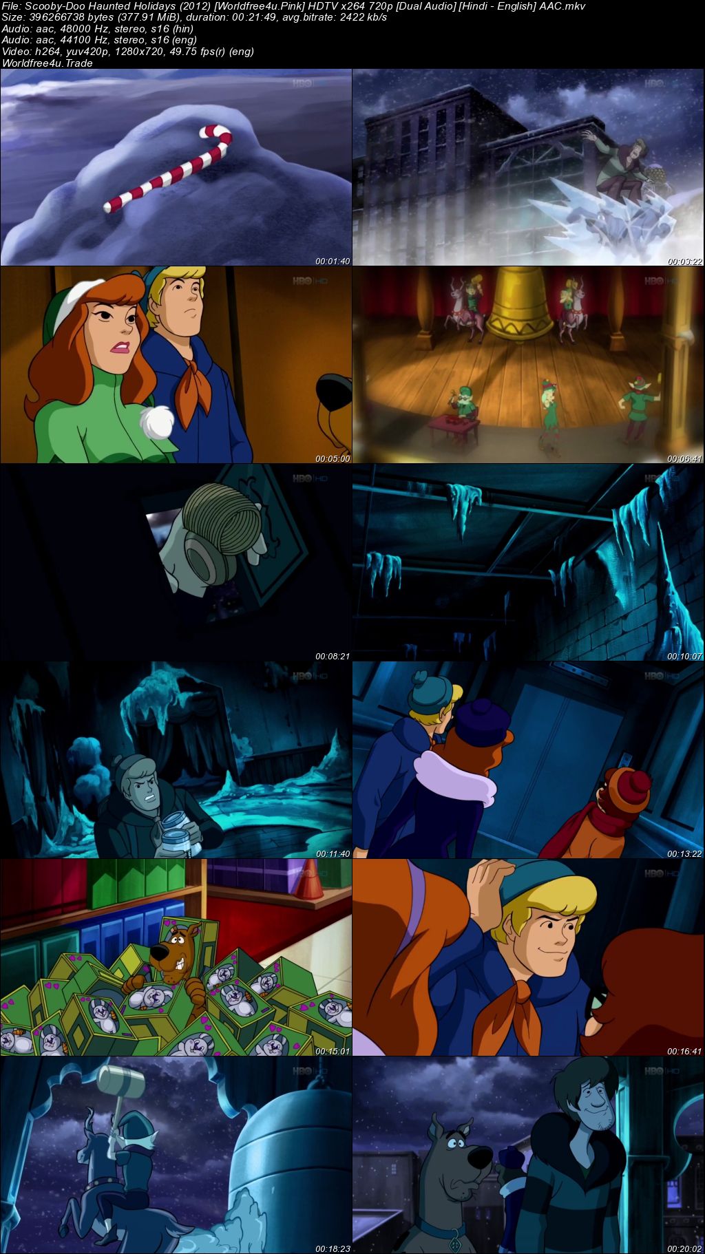 Screen Shoot o Scooby-Doo! Haunted Holidays 2012 HDRip 720p Dual Audio