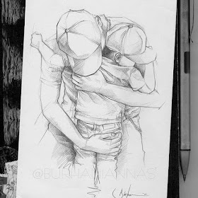 07-Safe-in-a-parent-arms-Nas-Pencil-Drawings-www-designstack-co