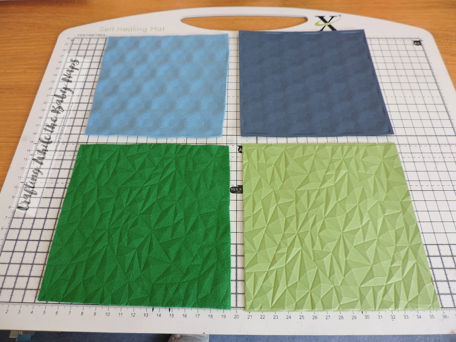 Crafting While the Baby Naps You're A Gem Embossing with Felt