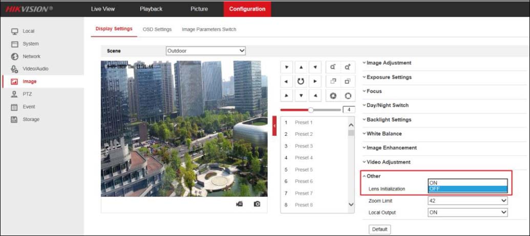 Hikvision PTZ function explained