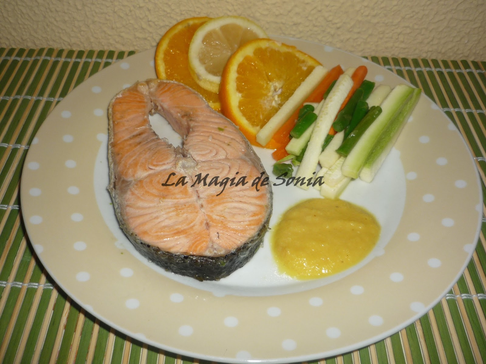 La Magia de Sonia Salmón en Papillote a la Naranja.
