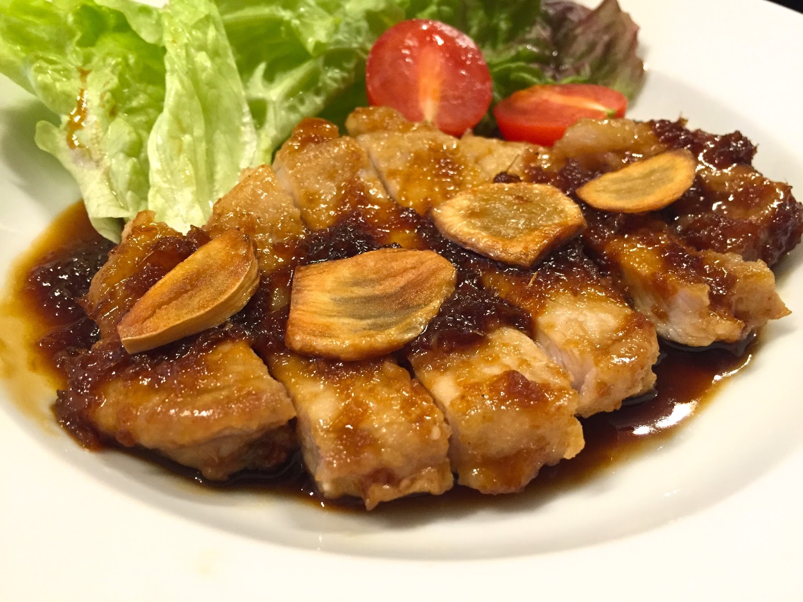 てっちゃんちのおいしい献立 にんにくたっぷり♪豚ロースステーキ