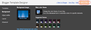 change background theme of blogger