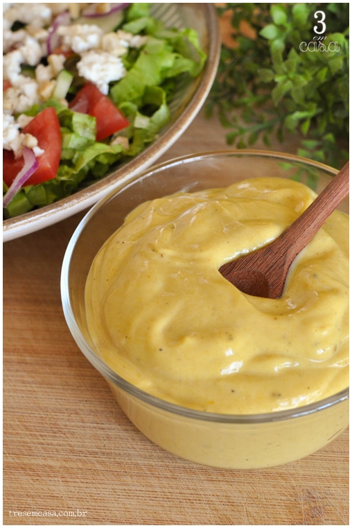 molho de mostarda com mel para salada