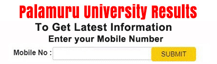 Palamuru University Degree Results