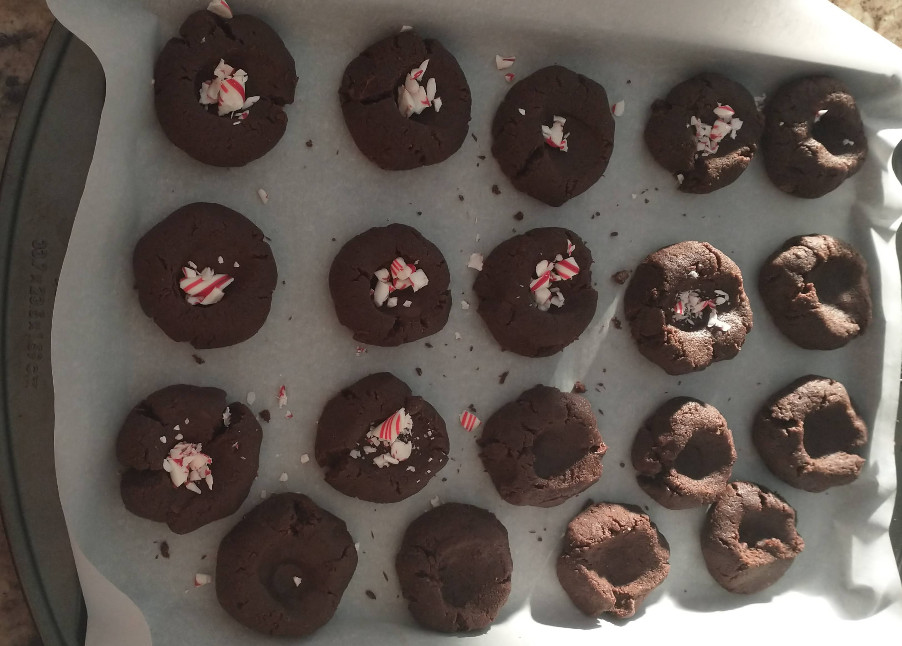 Allergy Friendly Chocolate Candy Cane Thumbprint Cookies Limitless