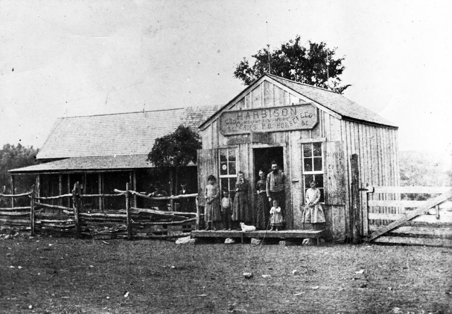 Joe Herring Jr. Harbison Store, Mountain Home, Texas, around 1899