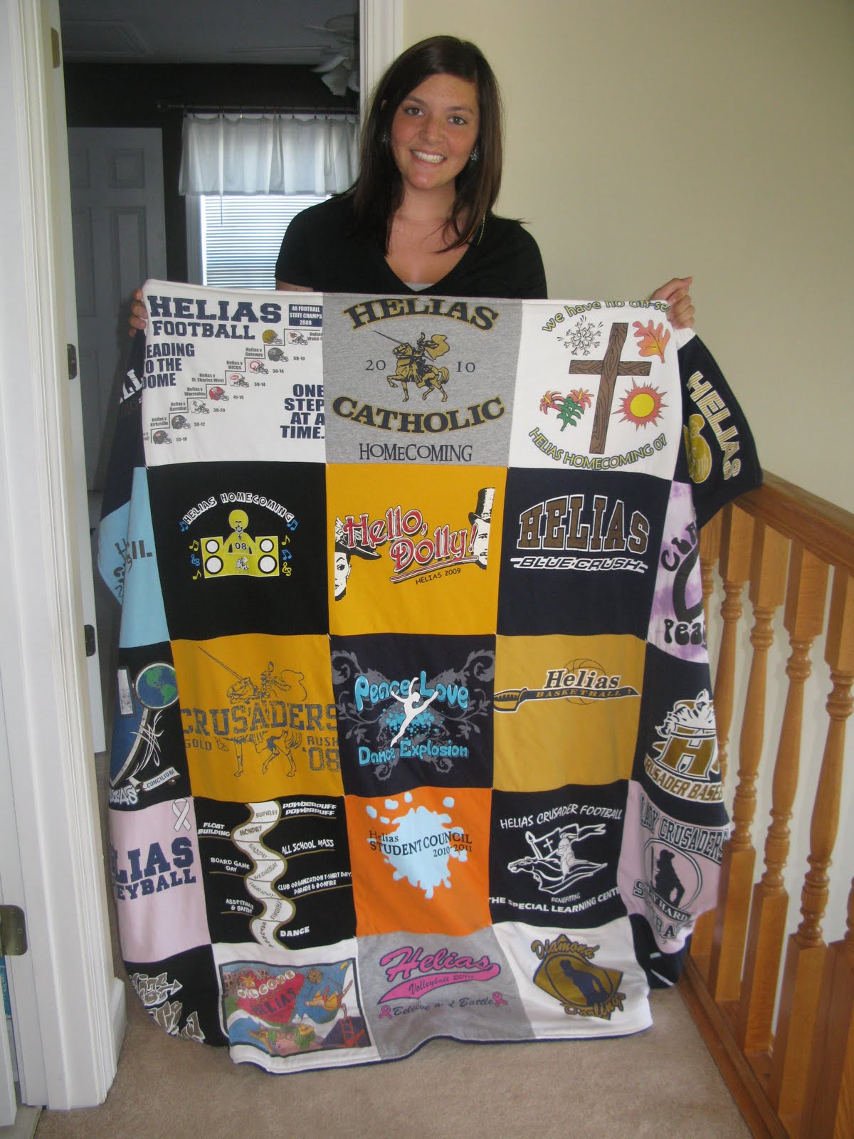 "MemorTee Quilts" and "A Touch of Glass" by Kris High School