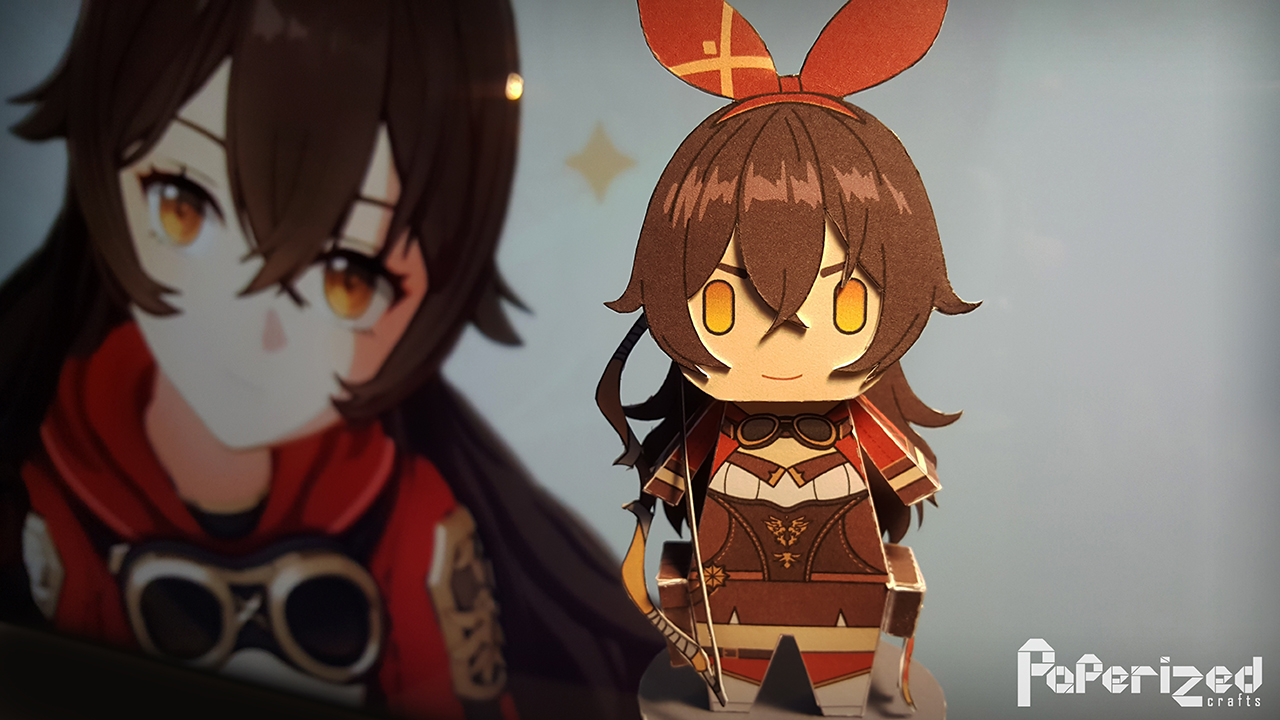 Genshin Impact: Amber Paperized | Paperized Crafts