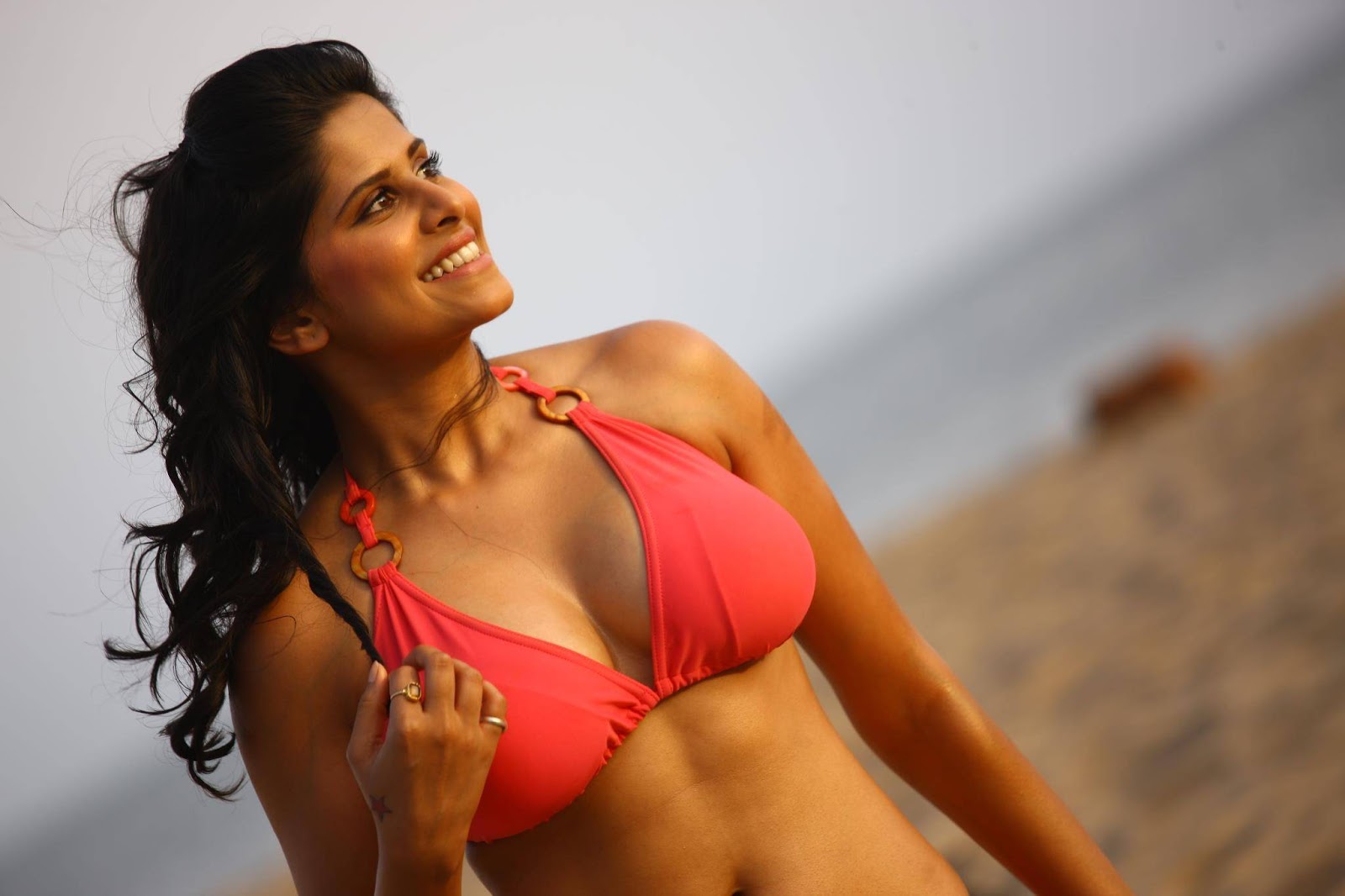 Sai Tamhankar's Bikini Photoshoot for movie 'No Entry Pudhe Dhoka...
