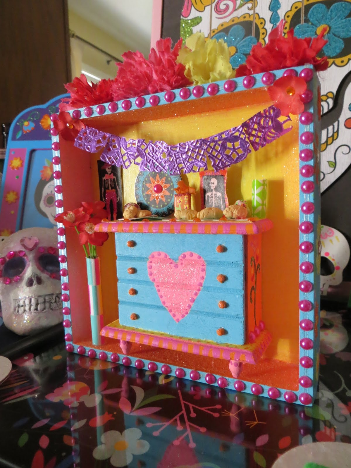 Justine's Halloween Crafting my mini Ofrenda