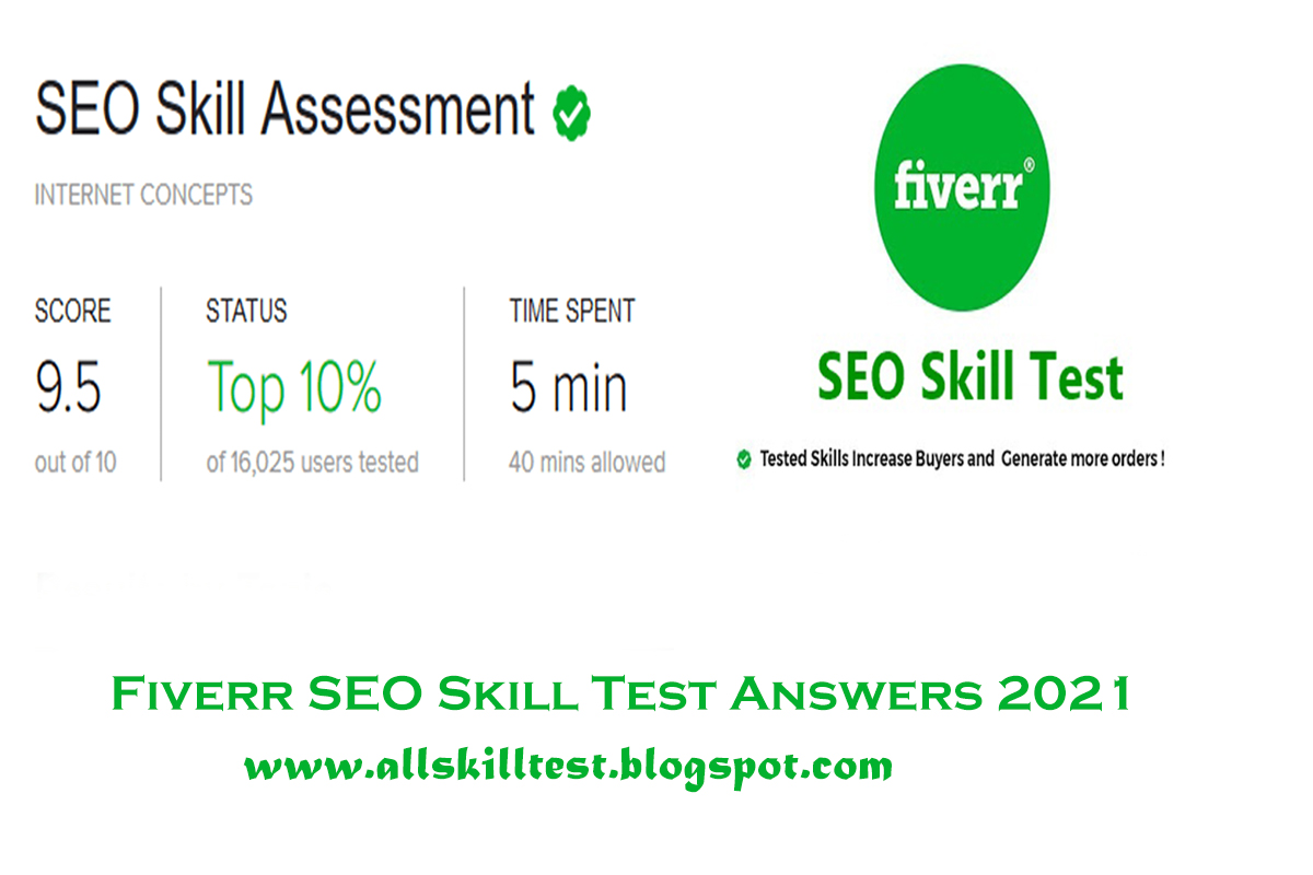 Fiverr SEO Skill Test Answers 2021
