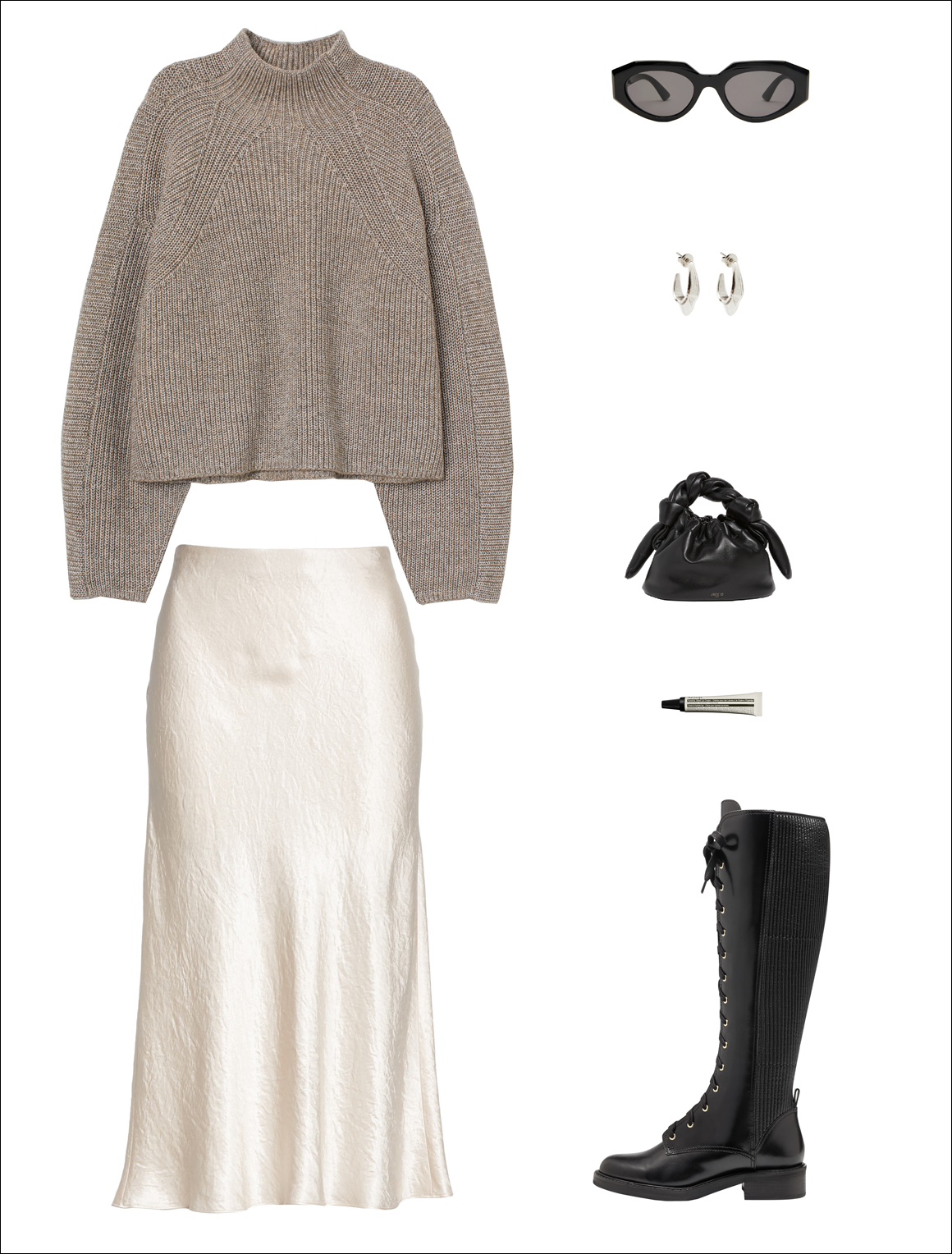 The Cool-Girl Way to Wear a Slip Skirt for Fall and Winter