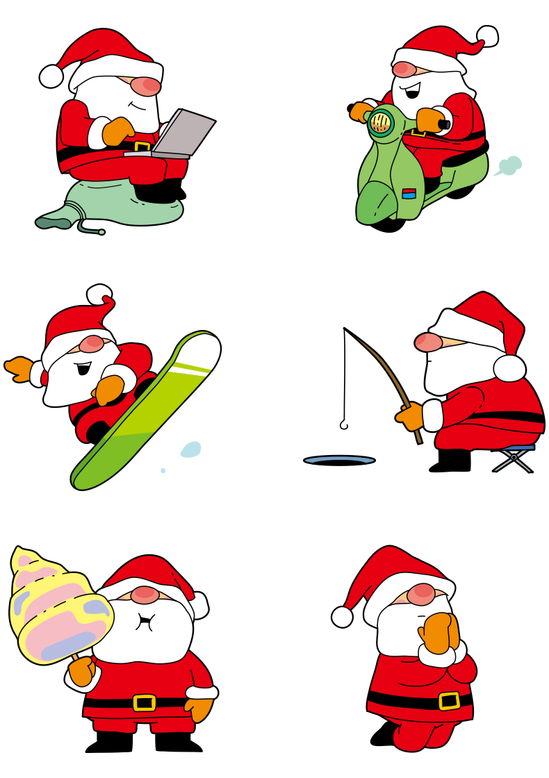 LINEスタンプ クリスマス qbnoco キュビノコ