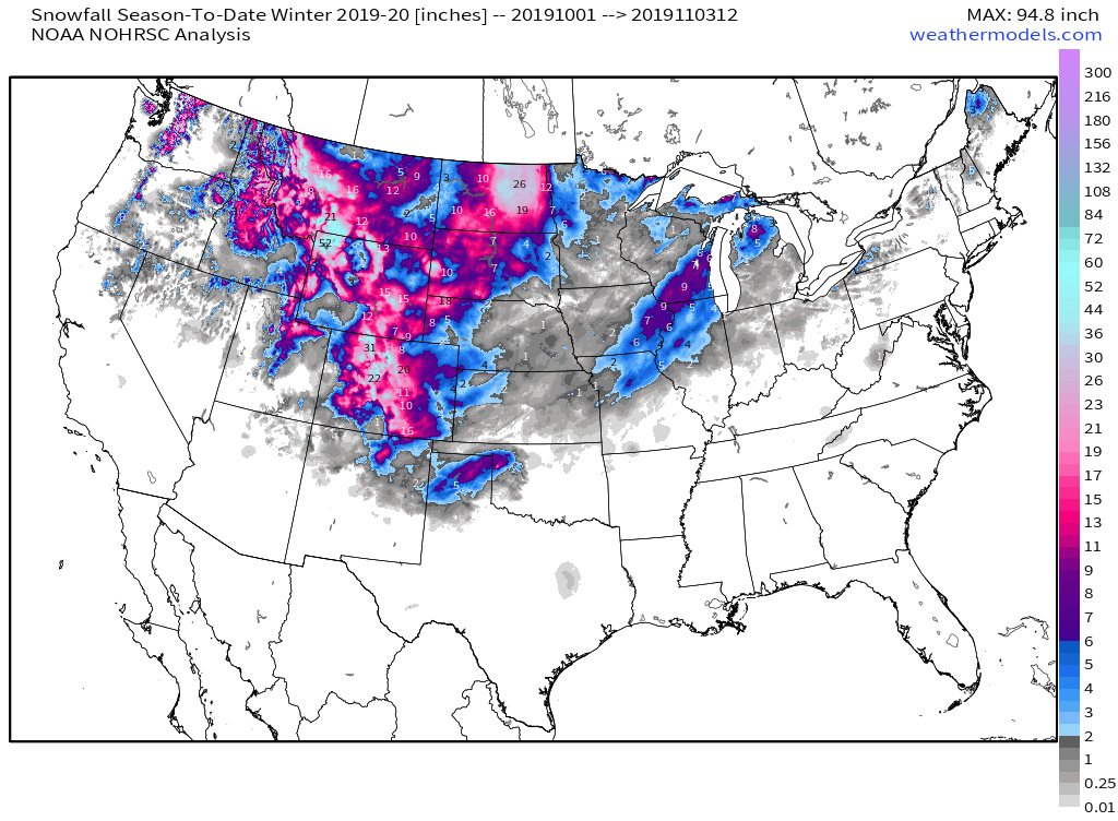 Record Cold & Snowfall In October 2019!