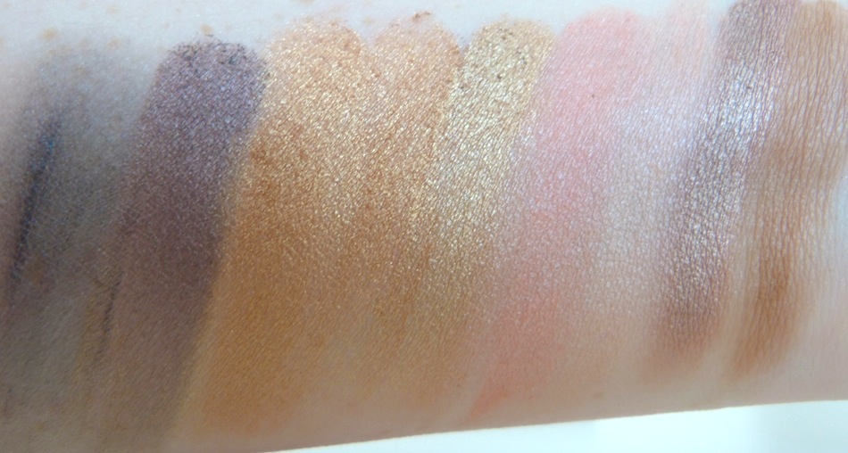 an image of makeup revolution flawless palette swatched