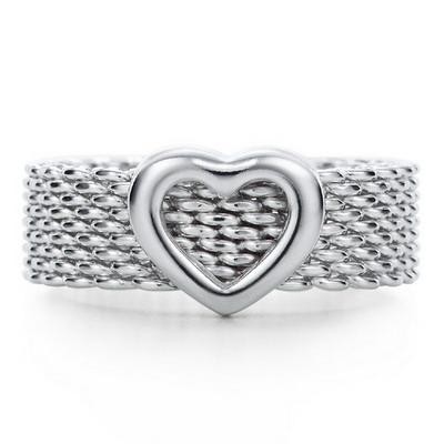 Past & Present Designer Consignment Boutique: Tiffany & Co. - Somerset Heart Mesh Ring