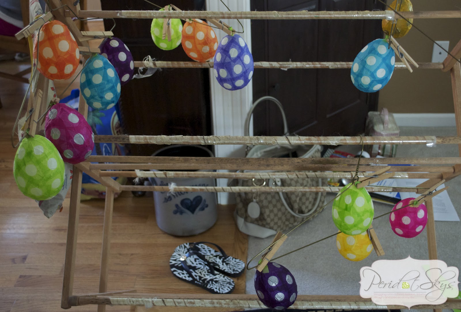 DIY Paper mache' Easter eggs Peridot Skies
