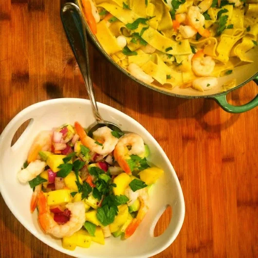 Not complicated (French Fridays with Dorie: Shrimp & Mango "ceviche")
