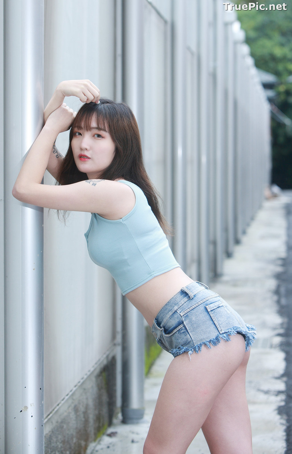 Image Taiwanese Lovely and Sexy Girl – 泱泱 - Low Top and Jeans Pants - TruePic.net - Picture-26