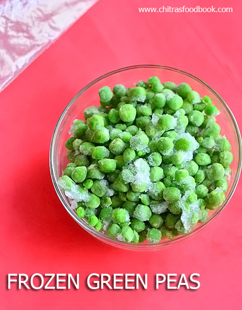 How to make frozen green peas at home Chitra's Food Book