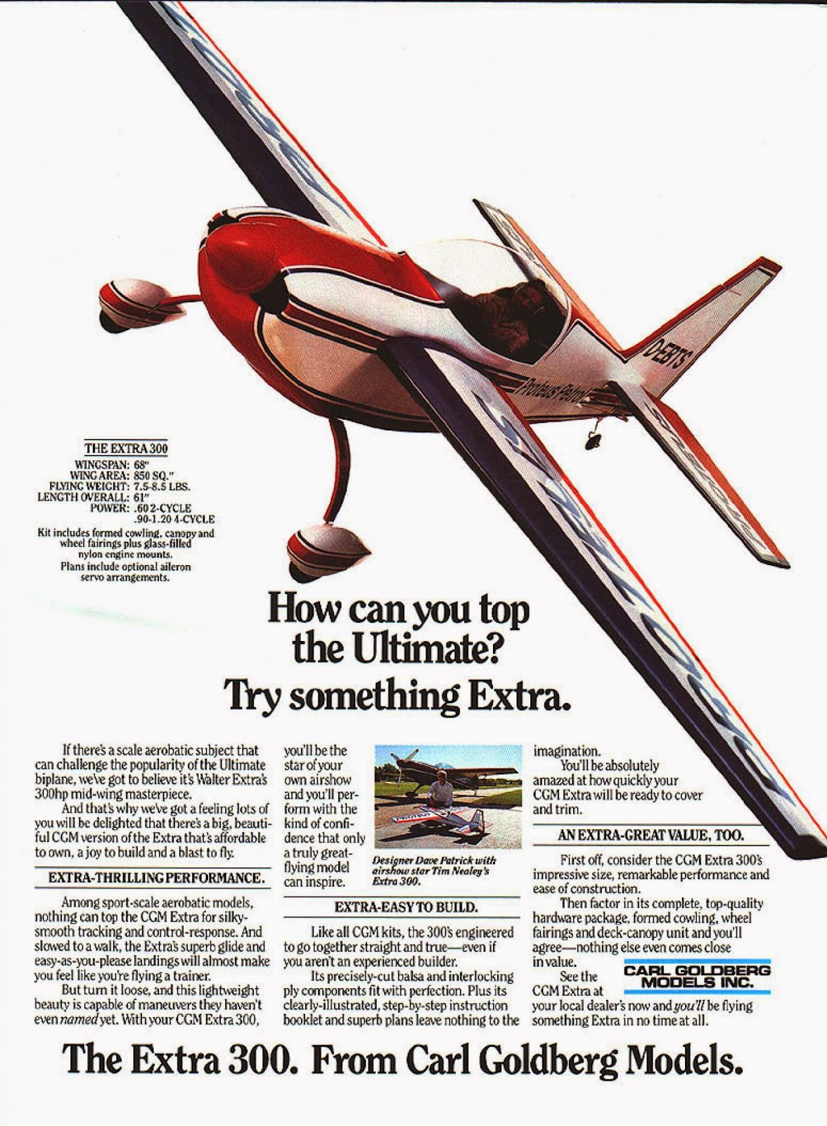 Wells' R/C Airplanes: Carl Goldberg Extra 300, Hangar9 Cap 232, Great