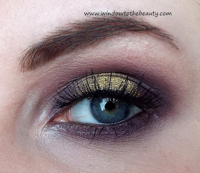 purple and gold makeup