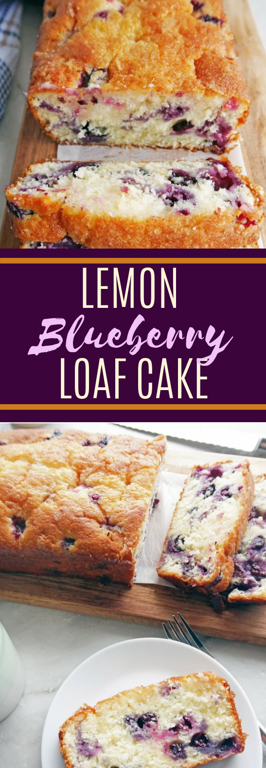 Classic Lemon Blueberry Loaf Cake #cake #bread
