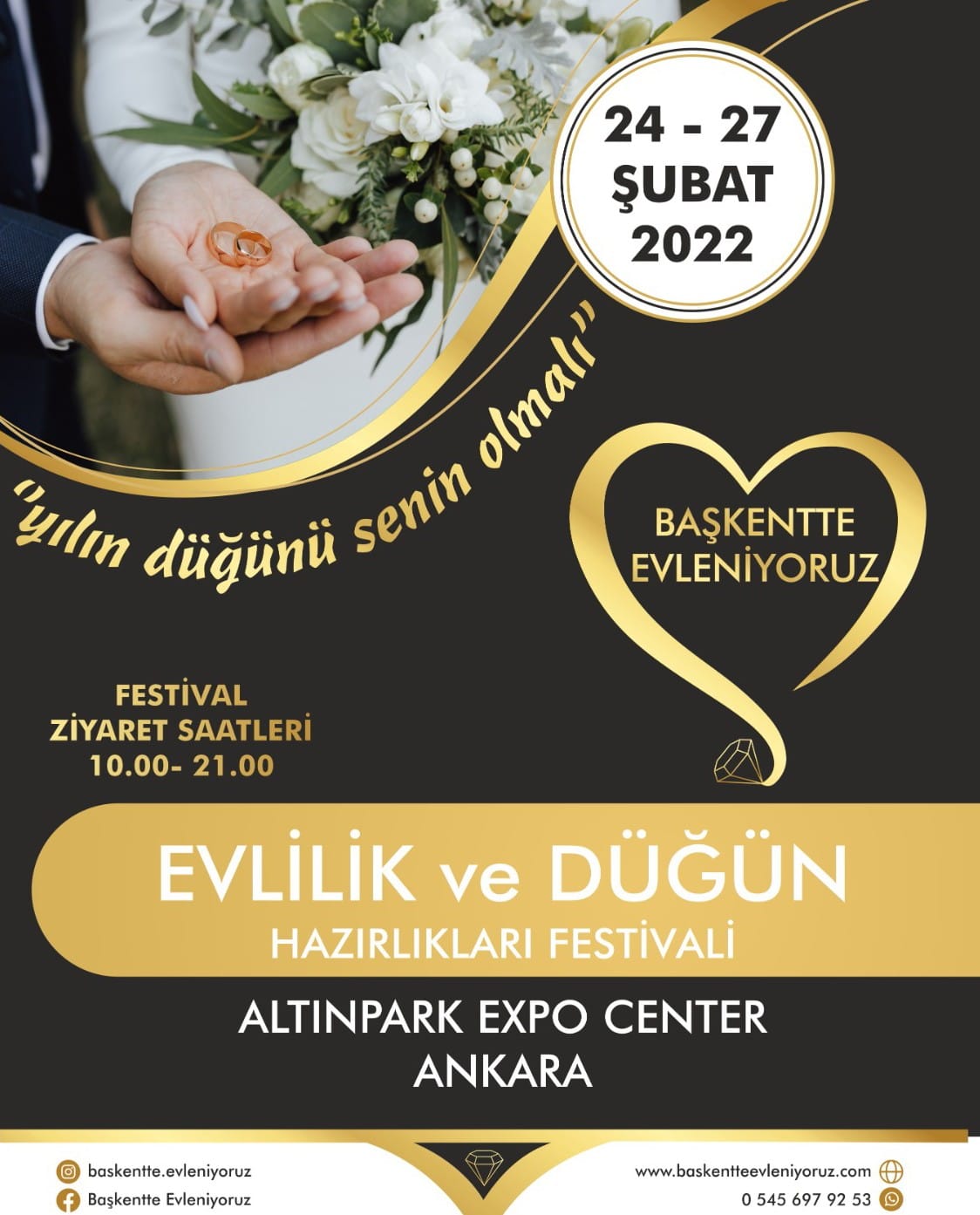 Başkent'te Evleniyoruz Evlilik ve Düğün Hazırlıkları Fuarları 2022 Ankara