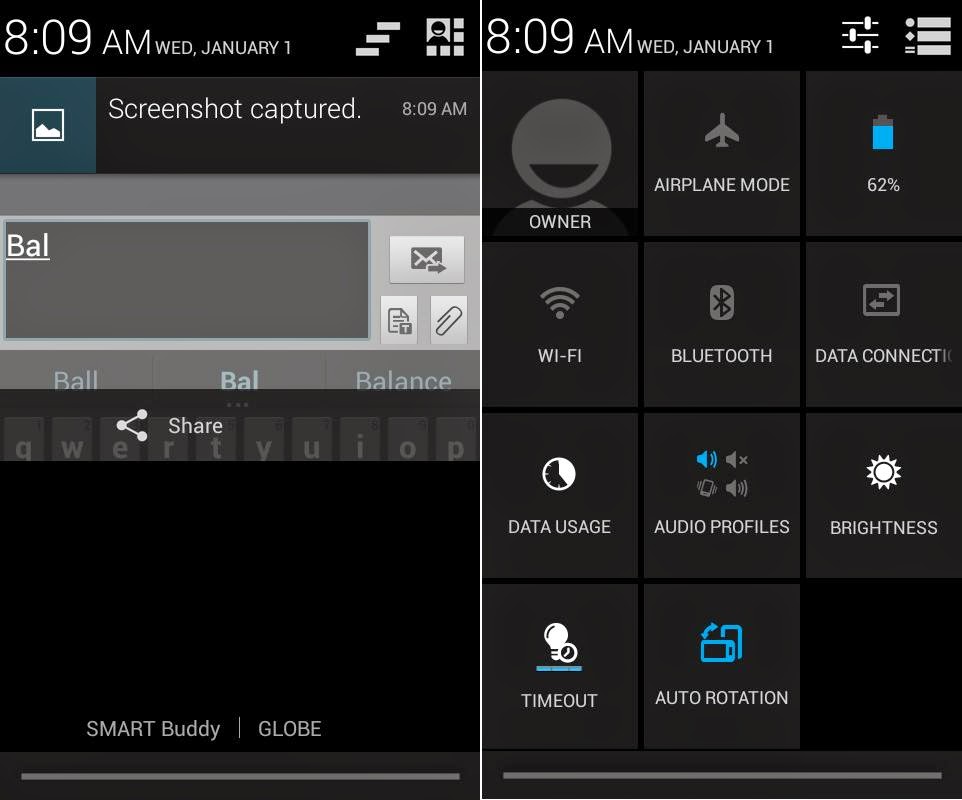 SKK Mobile Glimpse 2 Review: Catch Of Sight Notification Panel and Quick Toggle Settings