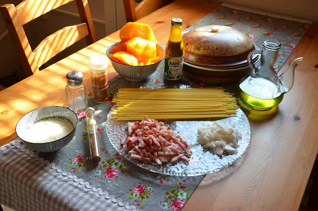 Pasta con salsa de calabaza