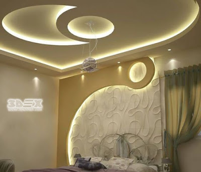 modern gypsum board design for false ceiling and wall for bedrooms 2108