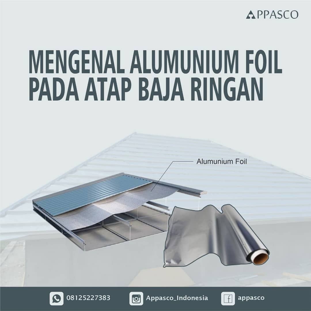 Mengenal Aluminium Foil yang Digunakan Pada Atap Baja Ringan APPASCO