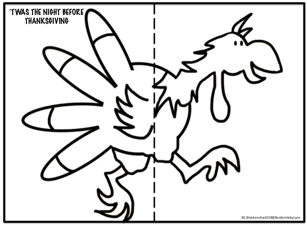 'TWAS THE NIGHT BEFORE THANKSGIVING BOOK CRAFT ~ Book Units by Lynn