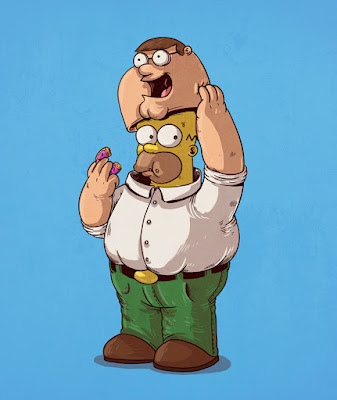 Peter y Homero simpson